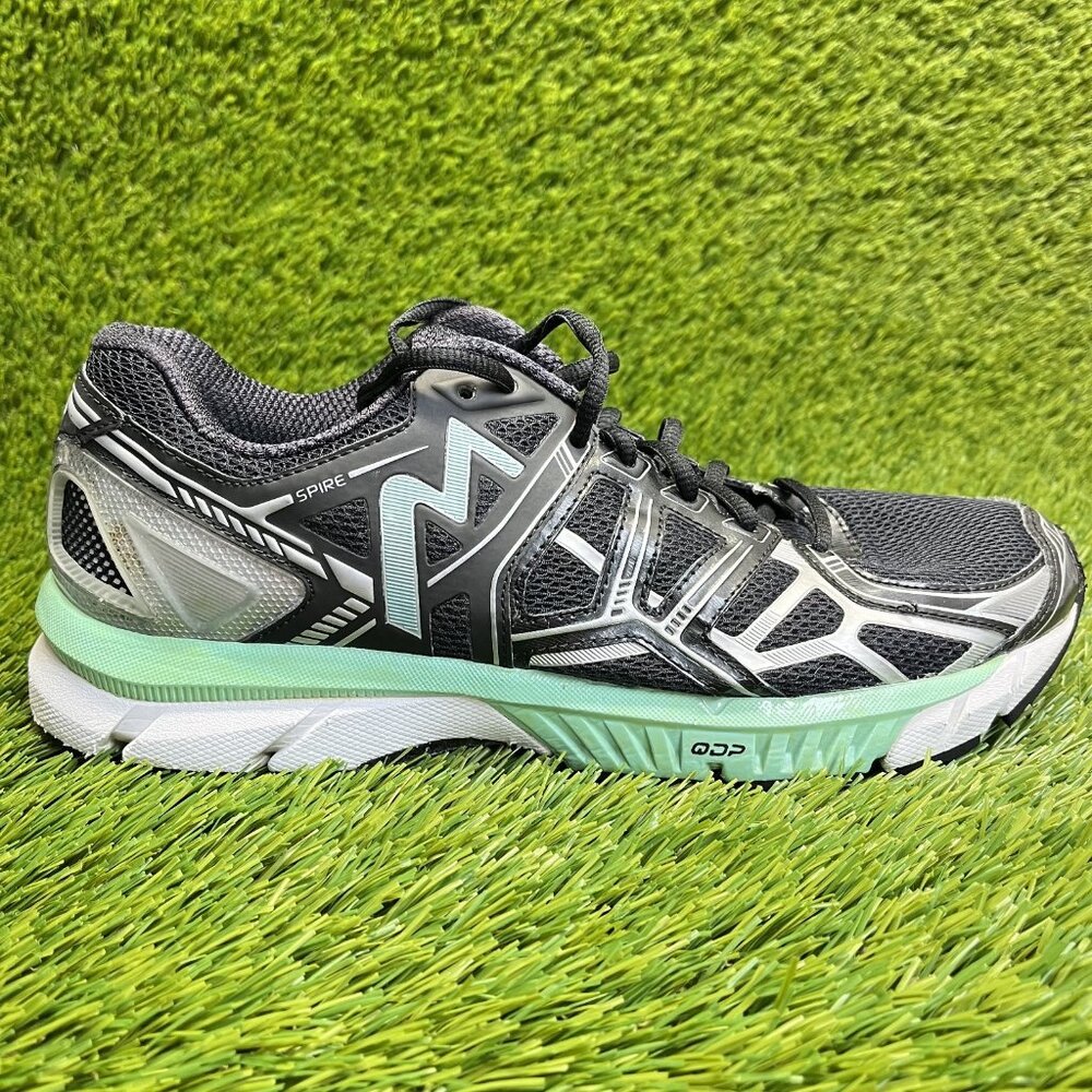 361 Degrees Spire Womens Size 10 Black Silver Walking Running Shoes Sneakers